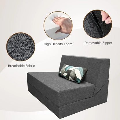 Living Room Sofa Folding Memory Sponge with 2 Pillows Sofa Convertible Mattress Washable Bedspread Living Room Decor