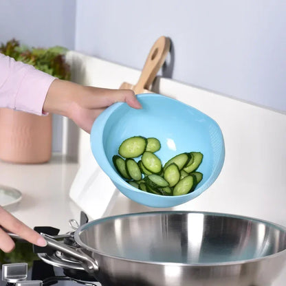 Tamis à riz, filtre en plastique, panier de vidange de cuisine, bol à riz, passoire avec poignée, outils, Gadgets, Bar à manger, maison jardin