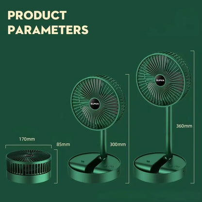 New Kipas Mini Adjustable Mini Fan Kipas Small Cooling Handy Desk Home Office Table Battery USB Rechargeable Portable