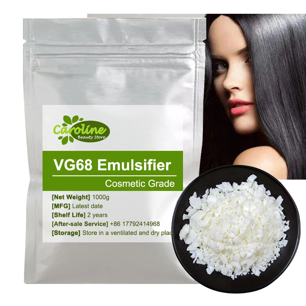 Best Price VG68 Hair Conditioner Emulsifier New Raw Material For Hair Care Smooth Silky Cosmetic Raw Material