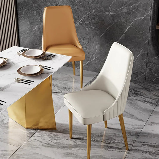 Queen Wedding Dining Chairs Living Room Luxury Modern Restaurant Meditation Leather Italian Lounge Chair Nordic Sillas Furniture